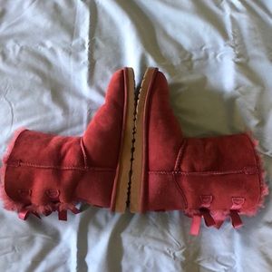 Red Ugg Bailey Bow